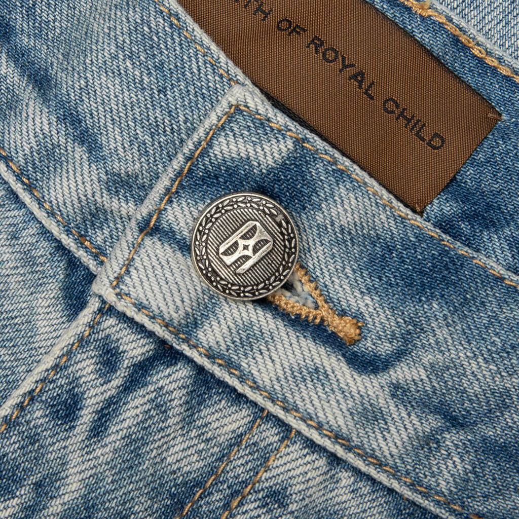 Fireworks Washed Denim Pant - Blue - Image 3