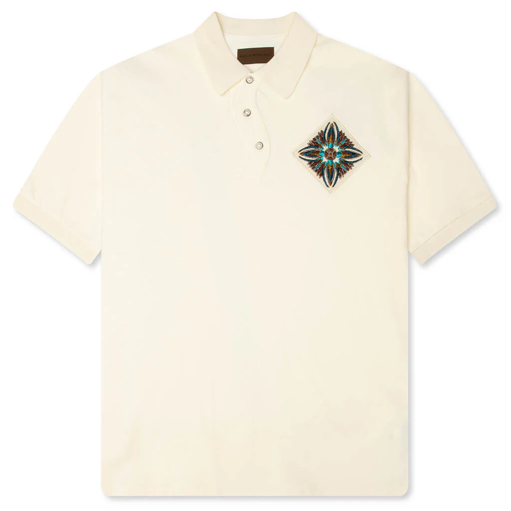 Fluid Placket Polo - White