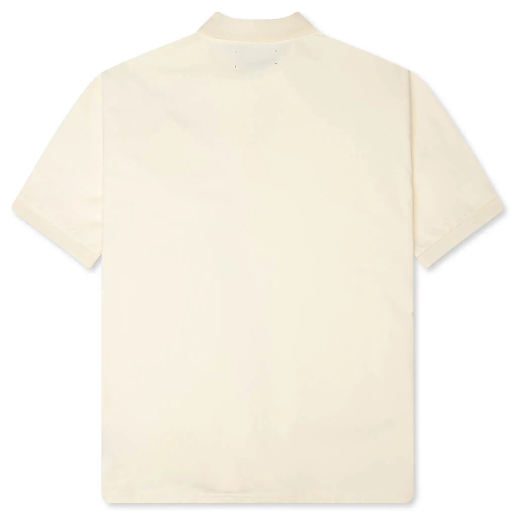 Fluid Placket Polo - White - Image 2
