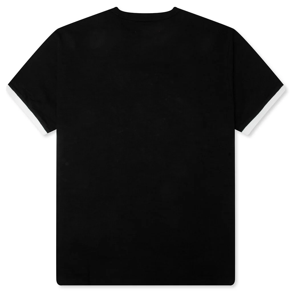 Pearl Patchwork S/S T-Shirt - Black - Image 2