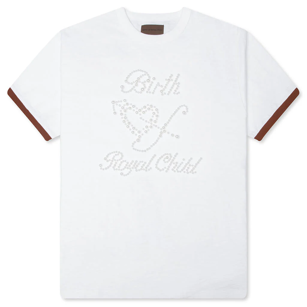 Pearl Patchwork S/S T-Shirt - White
