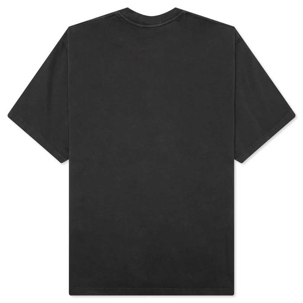 Mad College Garment Dyed Relaxed Fit Tee - Black - Image 2