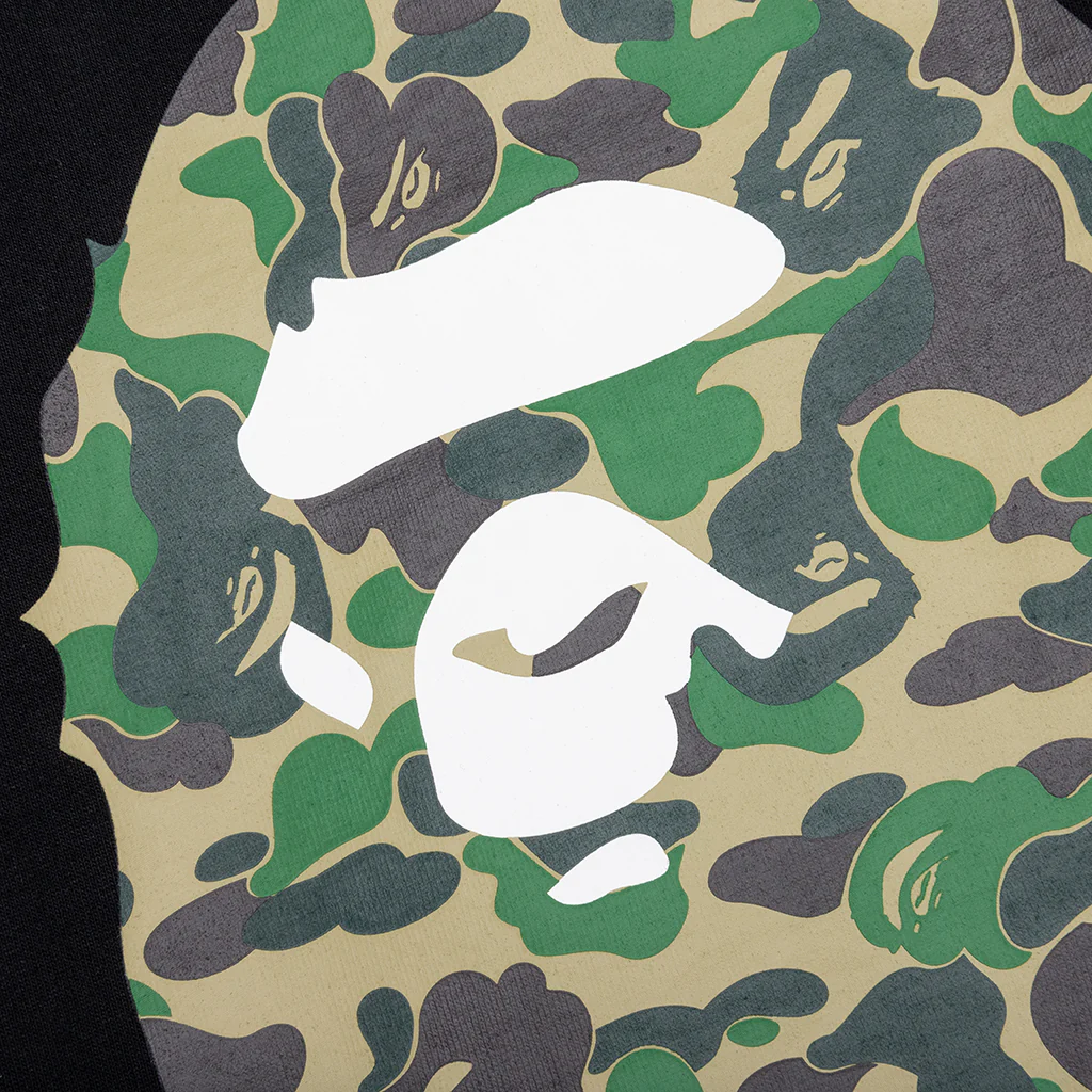 Kid's ABC Camo Big Ape Head Tee - Black/Green - Image 3