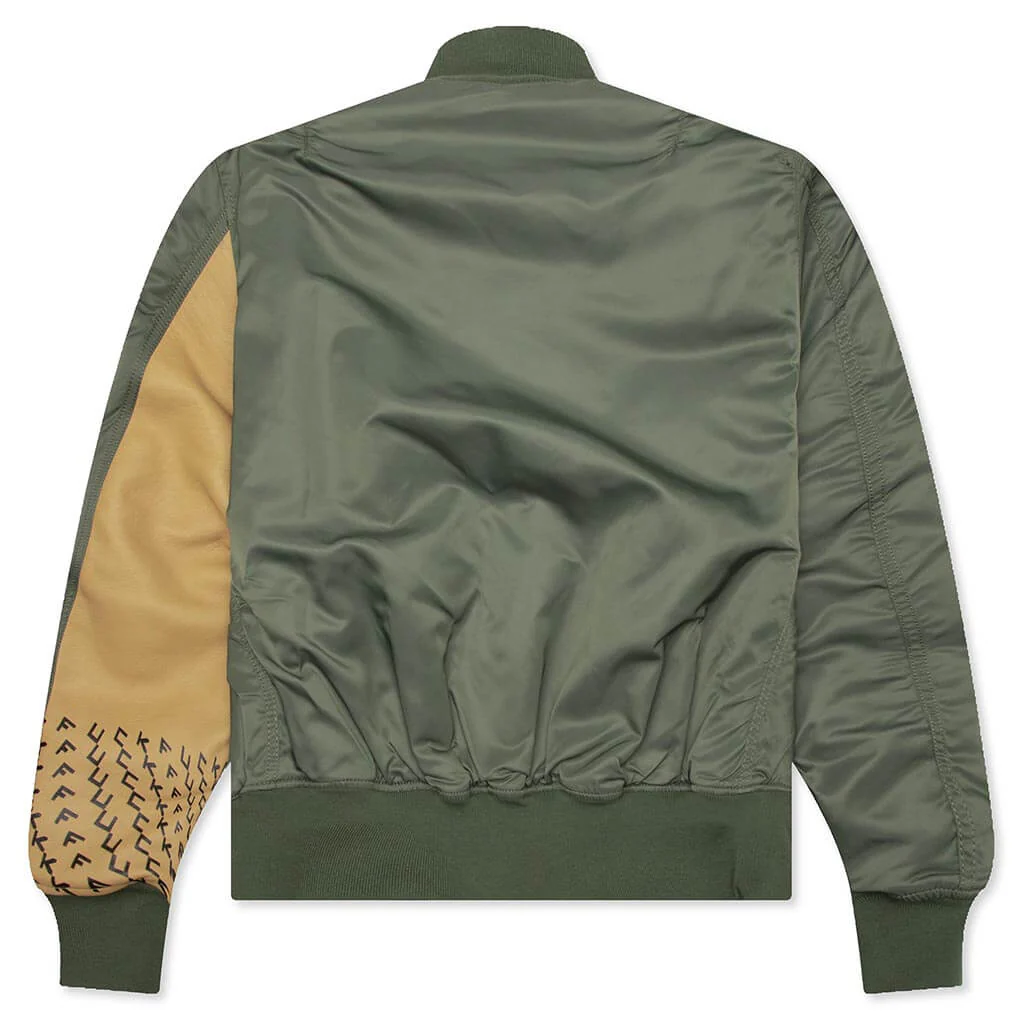 Undercover x Alpha Industries x Fragment Bomber Jacket - Khaki - Image 2