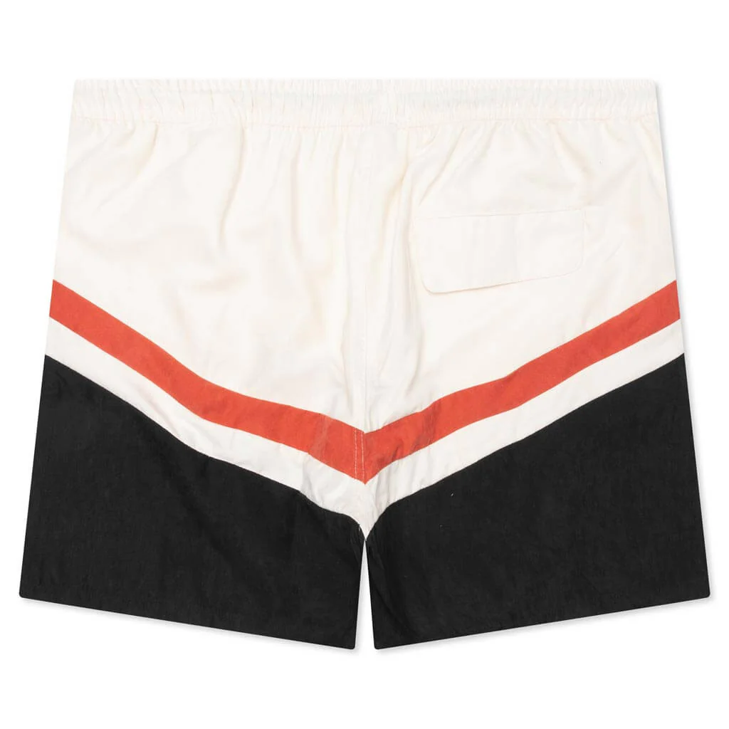 Brushed Poly Track Short - Black - Image 2