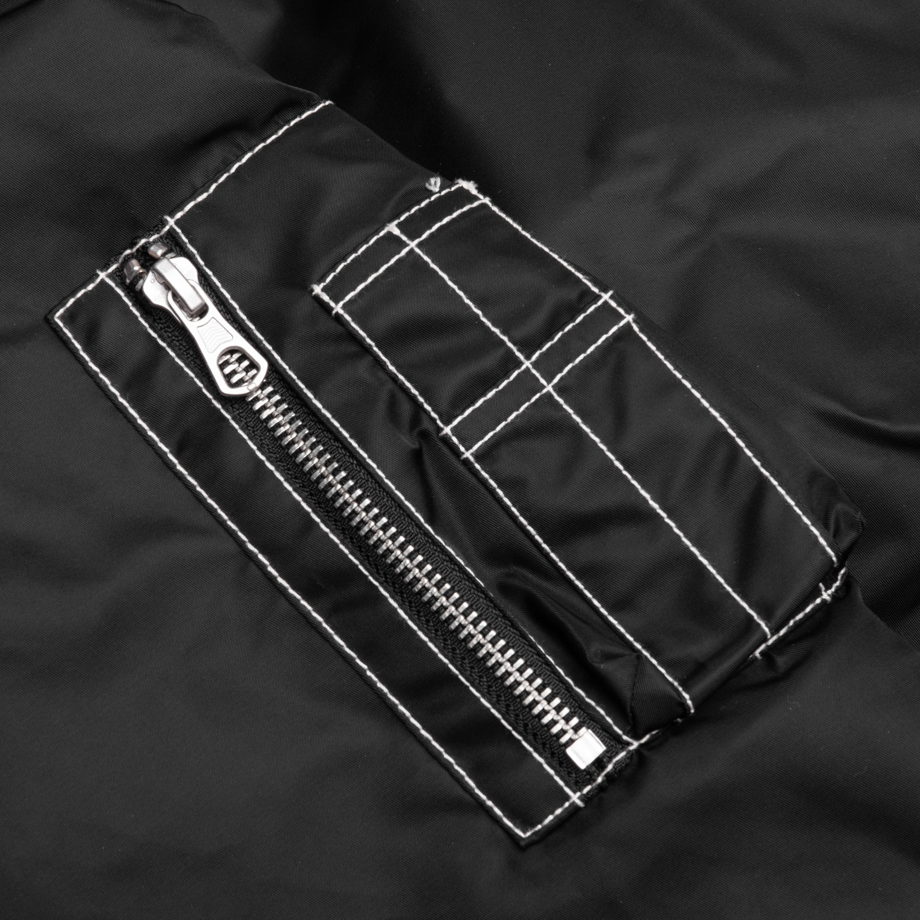 Built Bomber Jacket - Black - Image 3