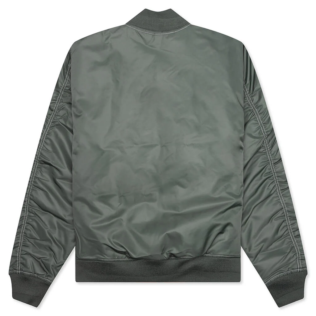 Built Bomber Jacket - Green - Image 2