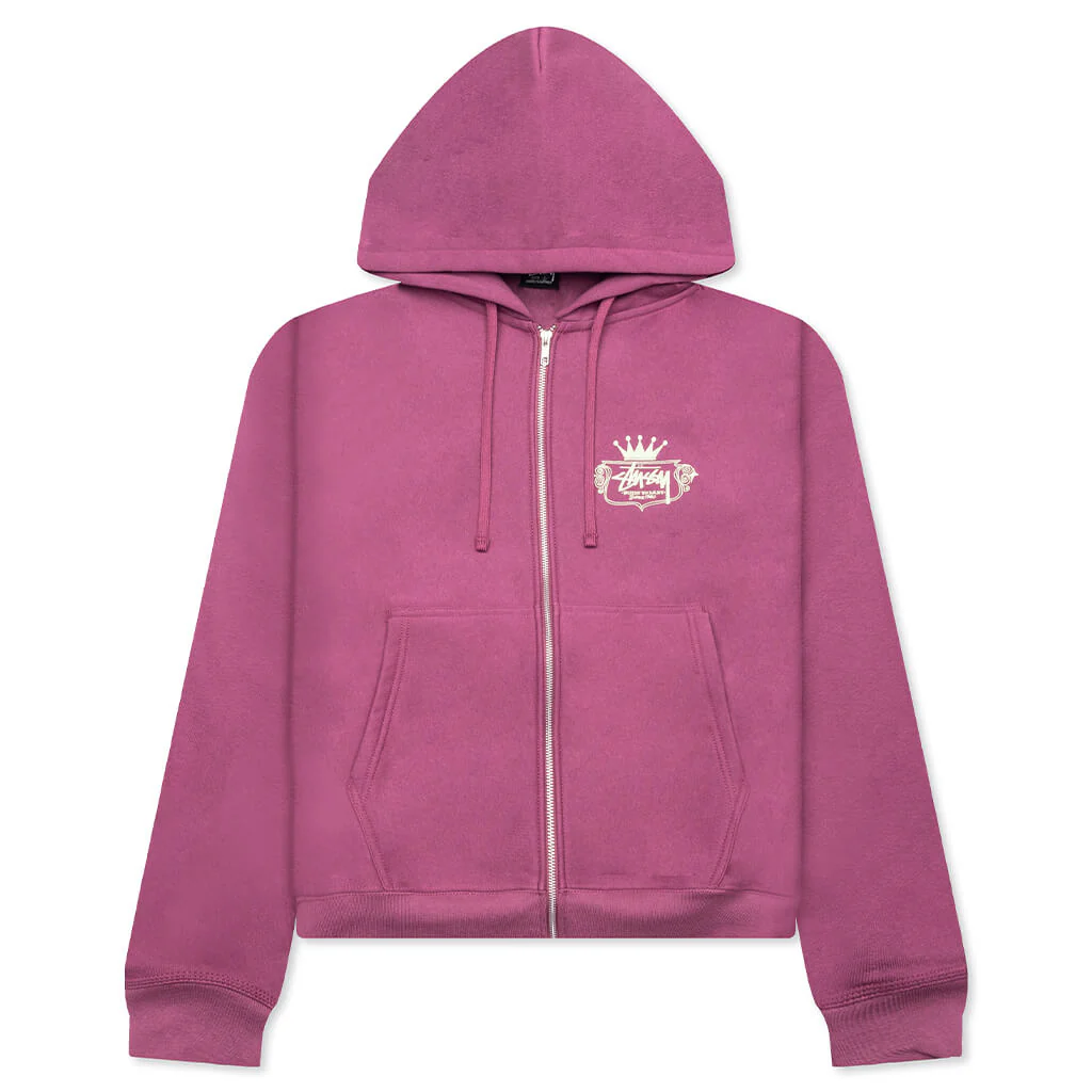 Built To Last Zip Hoodie - Berry