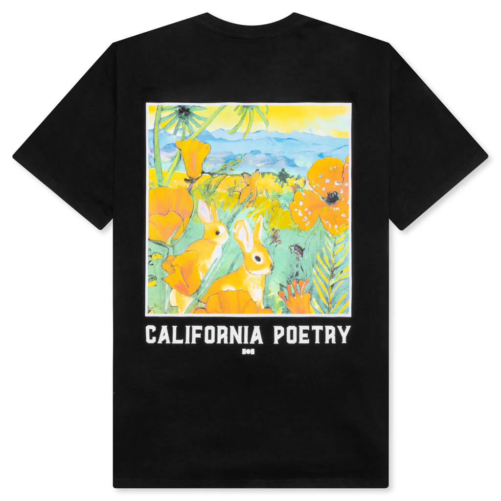 Bunny Garden T-Shirt - Black - Image 2