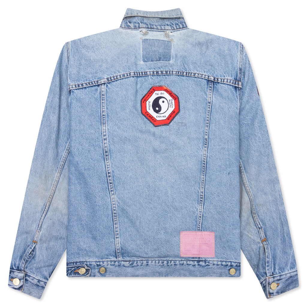 Charlatan Reversible Denim/Baseball Jacket - Indigo - Image 2