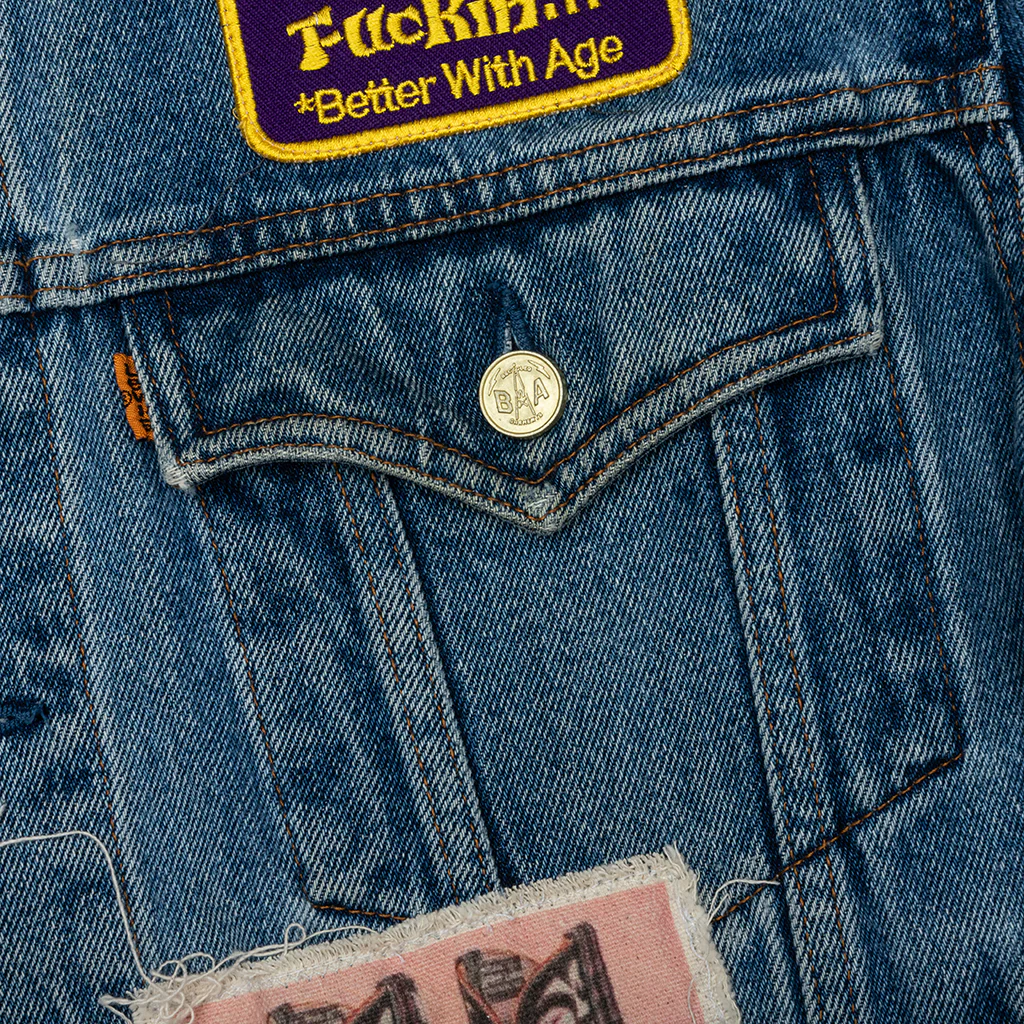 Portrait Denim Jacket - Multi - Image 3