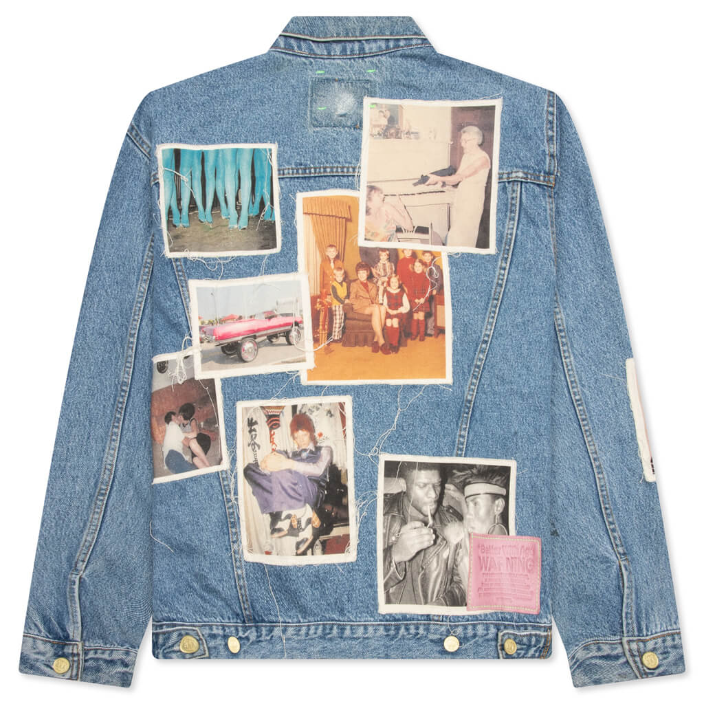 Portrait Denim Jacket - Multi - Image 2