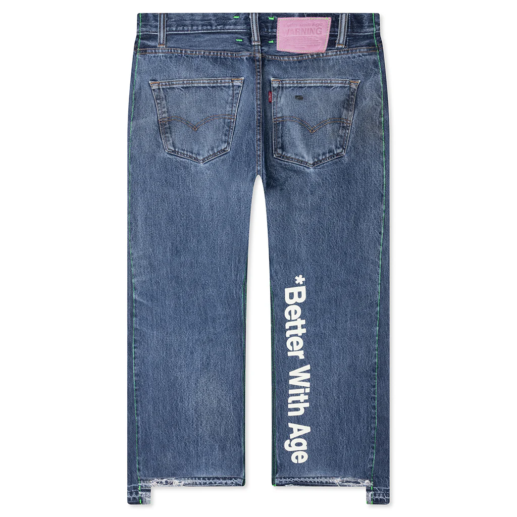 Baggy Jawn Denim Pants - Indigo - Image 2