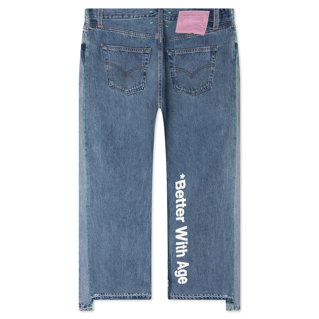Baggy Jawn Denim Pants - Indigo - Image 2