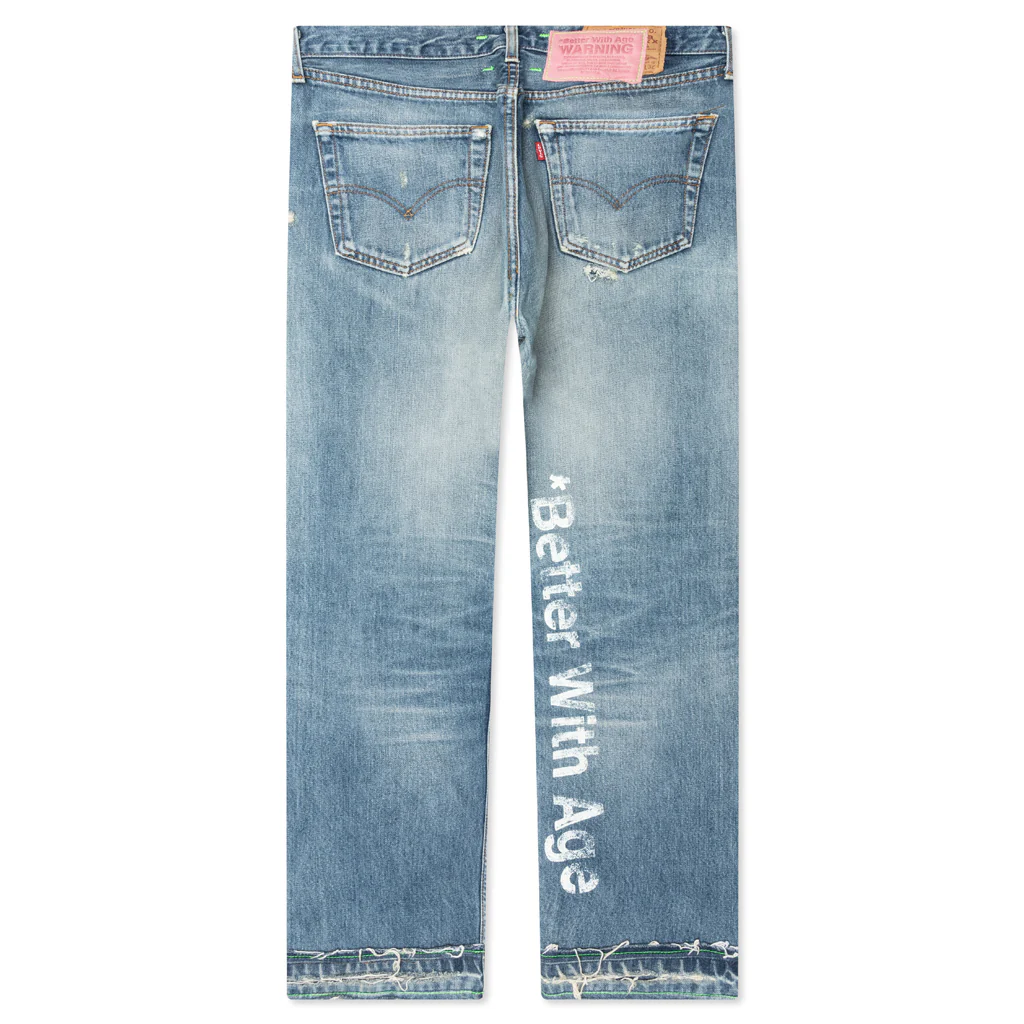 Denim Repair Pants - Indigo - Image 2