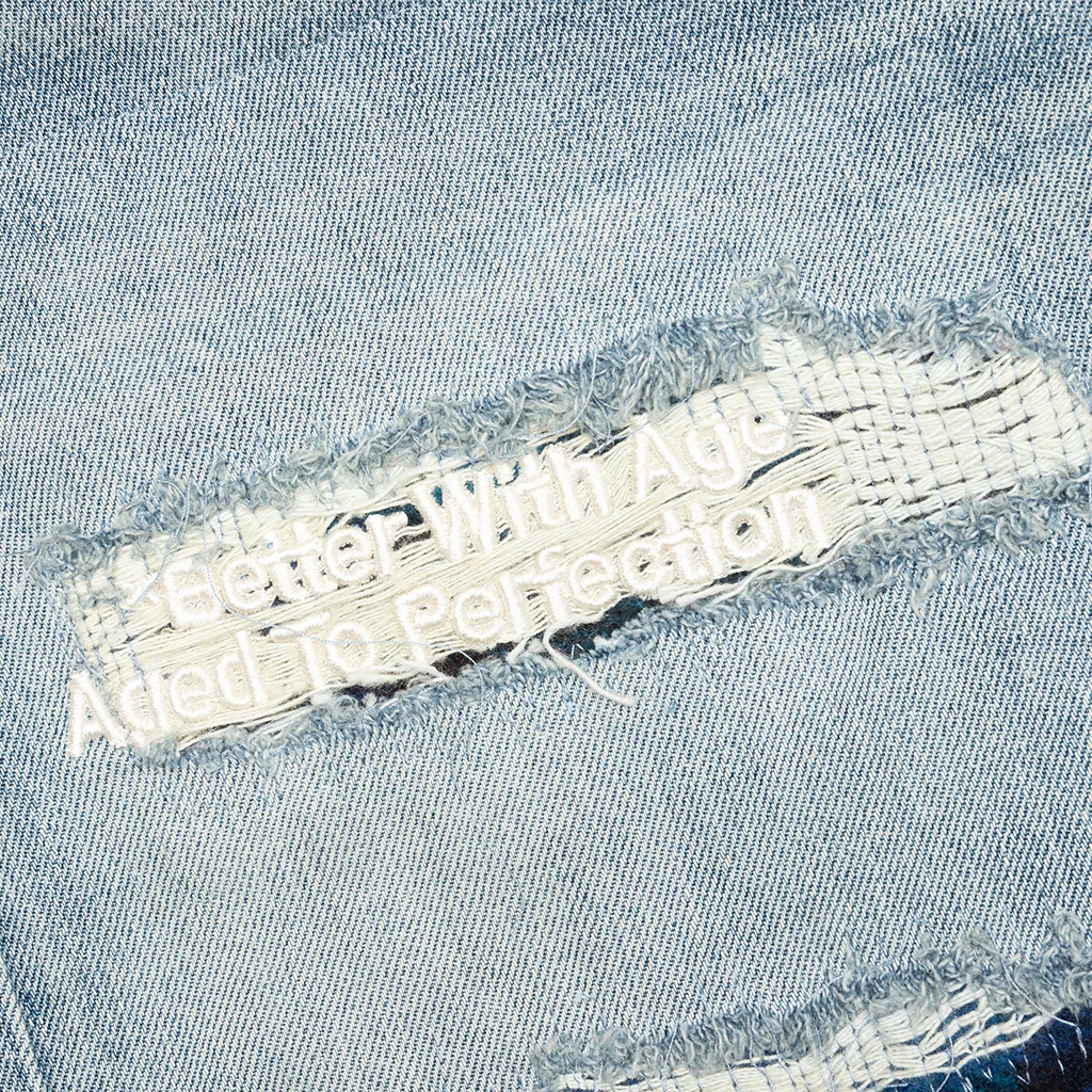 Denim Repair Pants - Indigo - Image 4