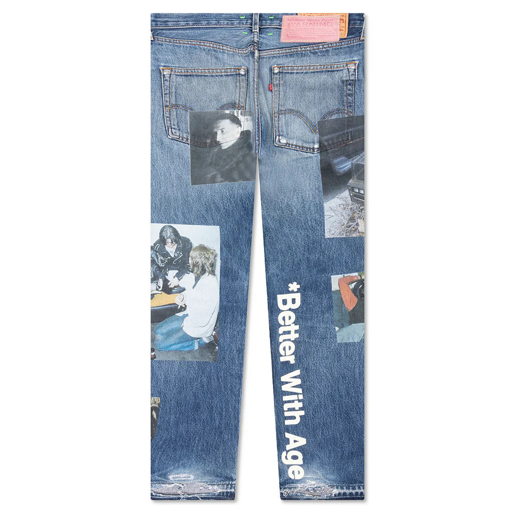 Tabloid Denim Pants - Indigo - Image 2
