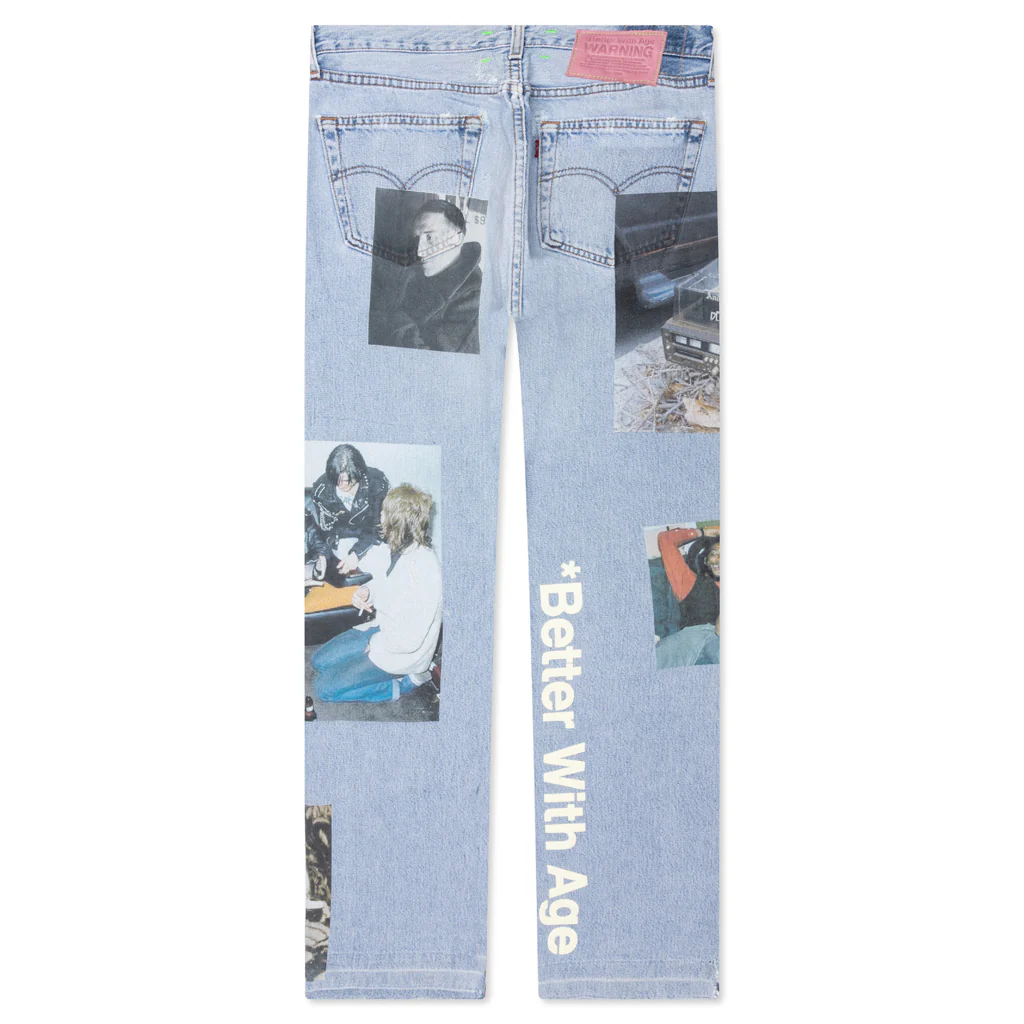 Tabloid Denim Pants - Indigo - Image 2