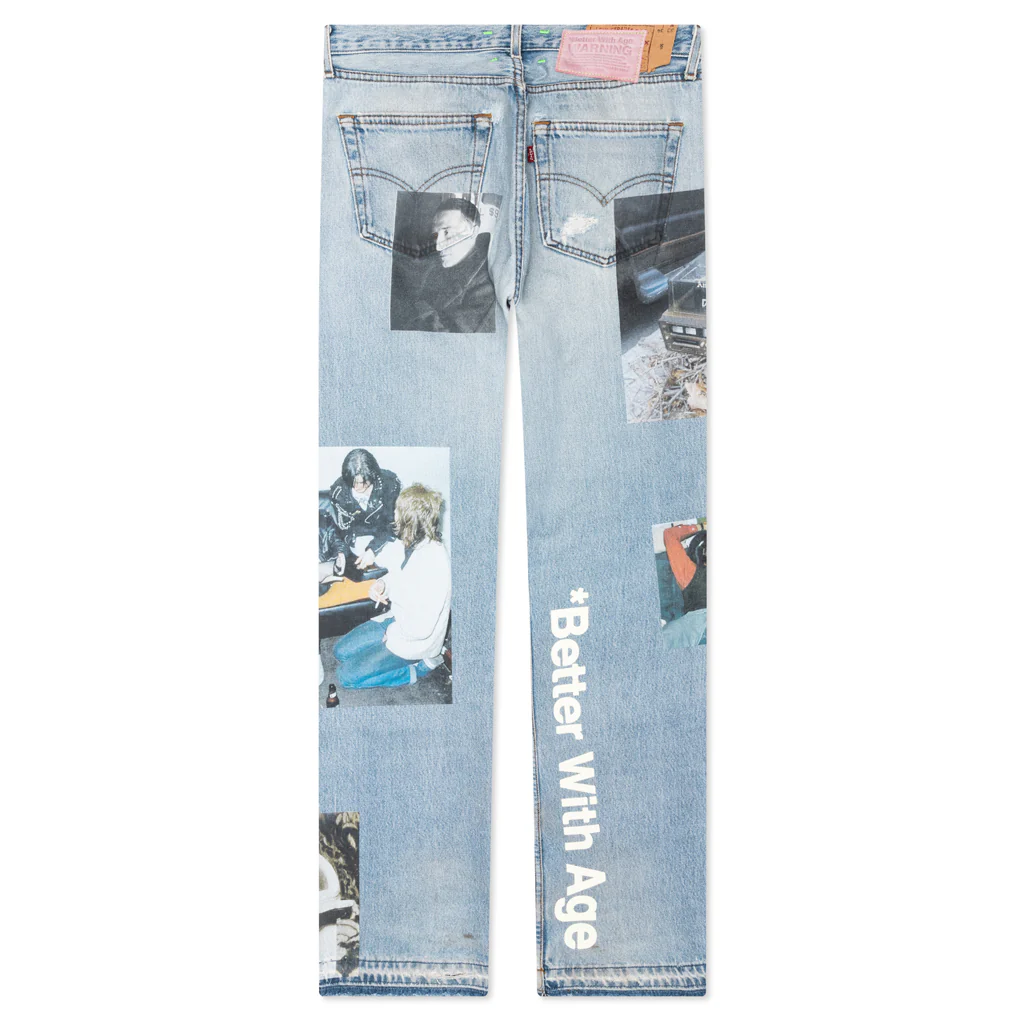 Tabloid Denim Pants - Indigo - Image 2