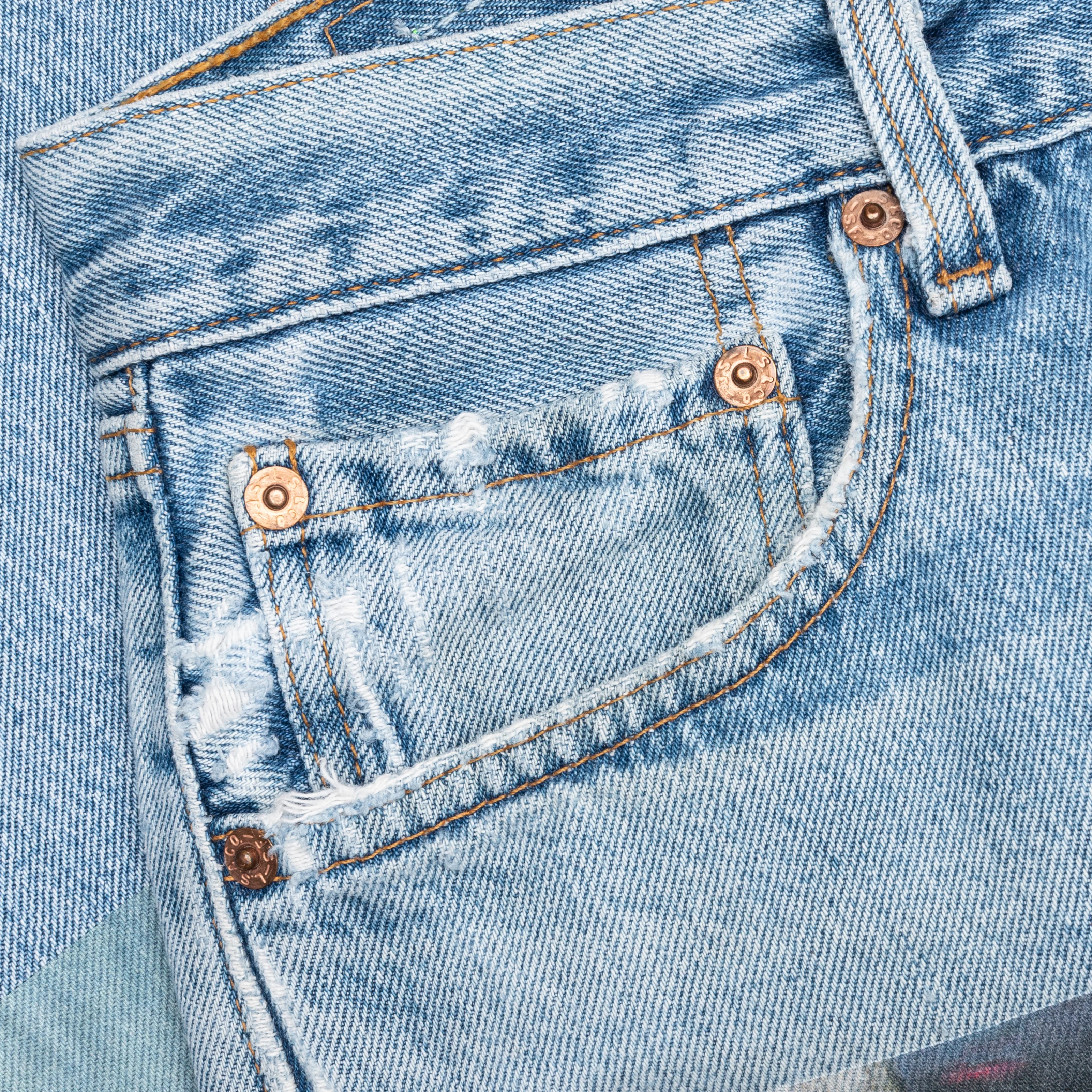 Tabloid Denim Pants - Indigo - Image 3