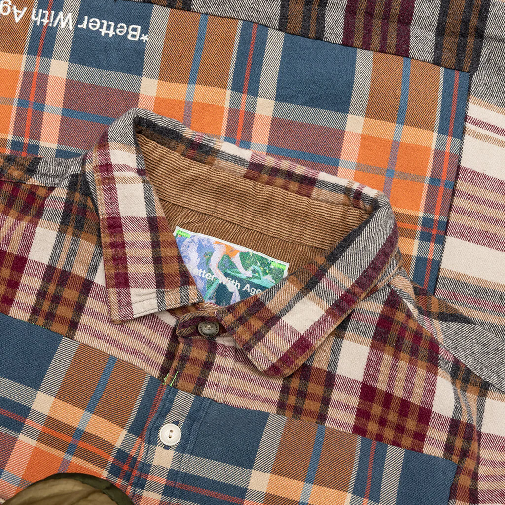 Re-Tartan Flannel Shirt - Multi - Image 3