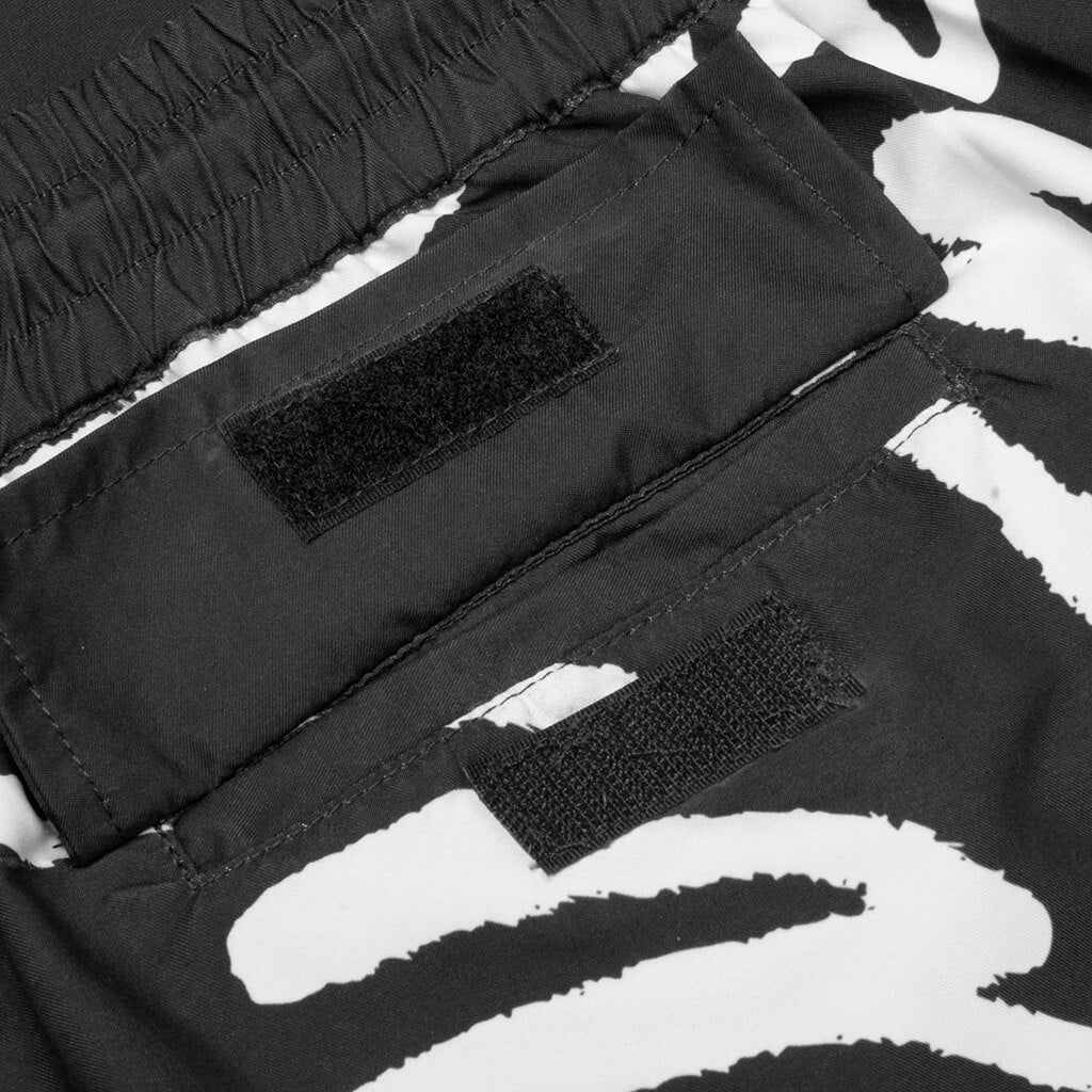 Birds Fly Free Swim Shorts - Black - Image 4
