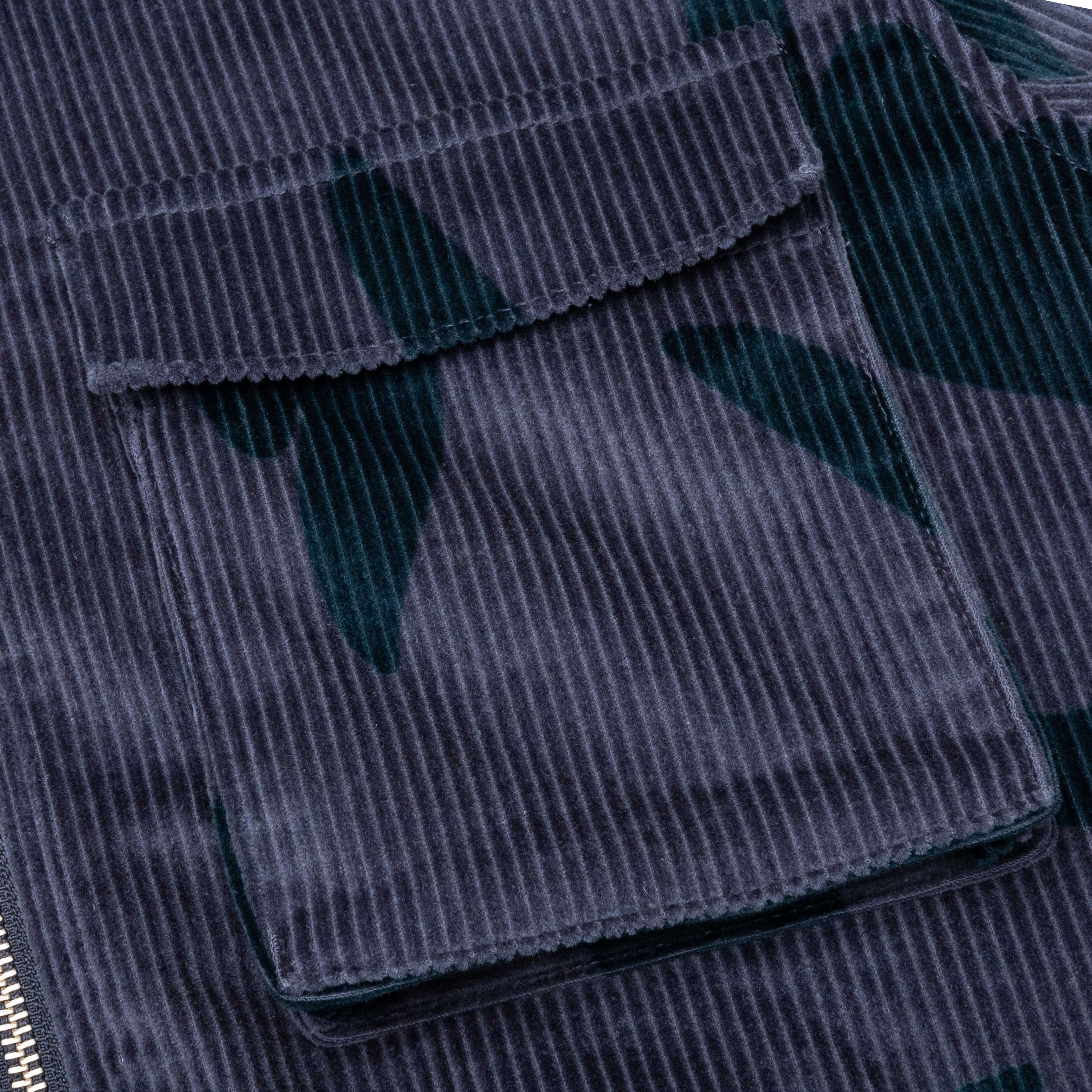 Clipped Wings Shirt Jacket - Greyish Blue - Image 3