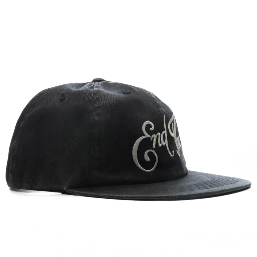 End The 6 Panel Hat - Black - Image 2