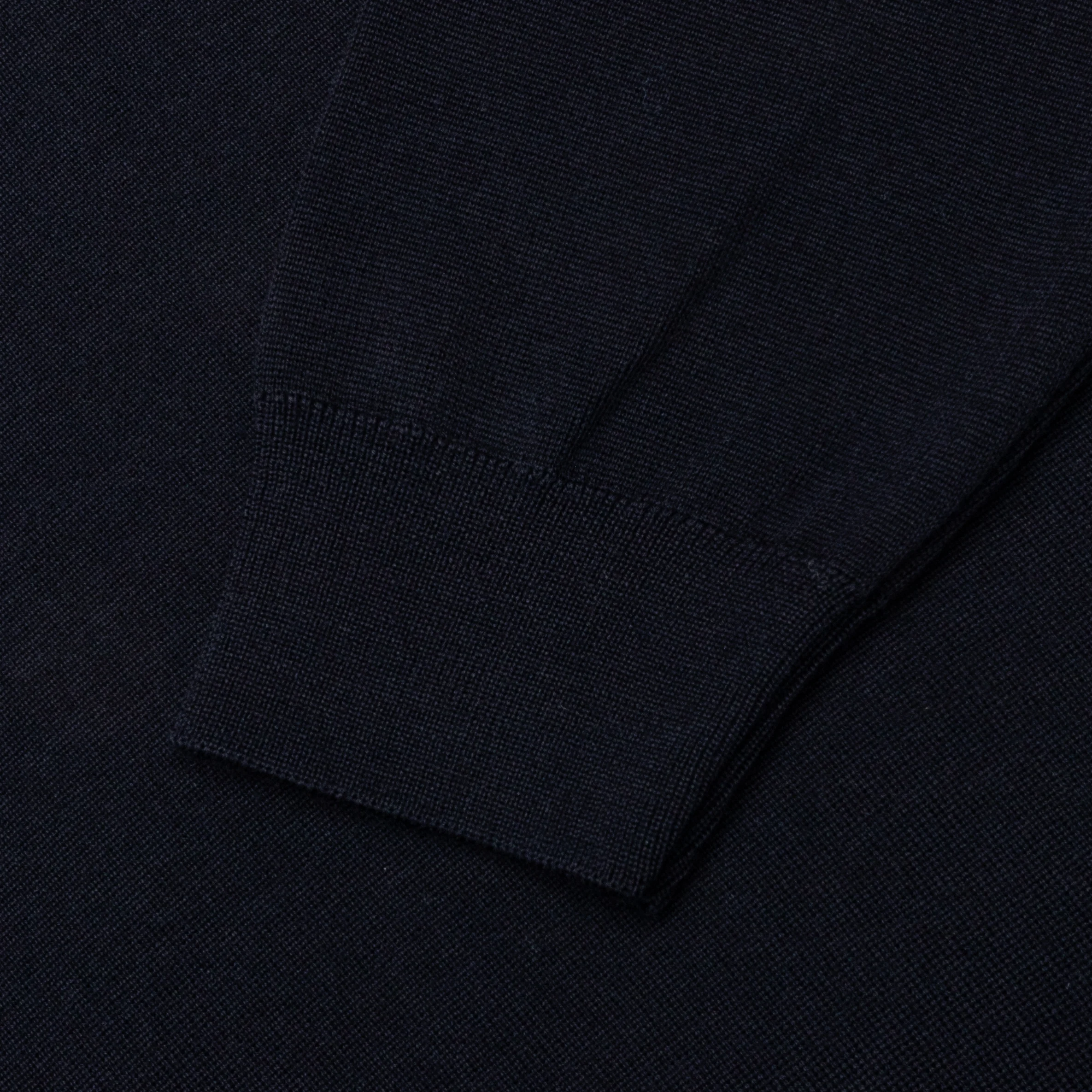 Flower Blob Knitted Polo Shirt - Midnight Blue - Image 5