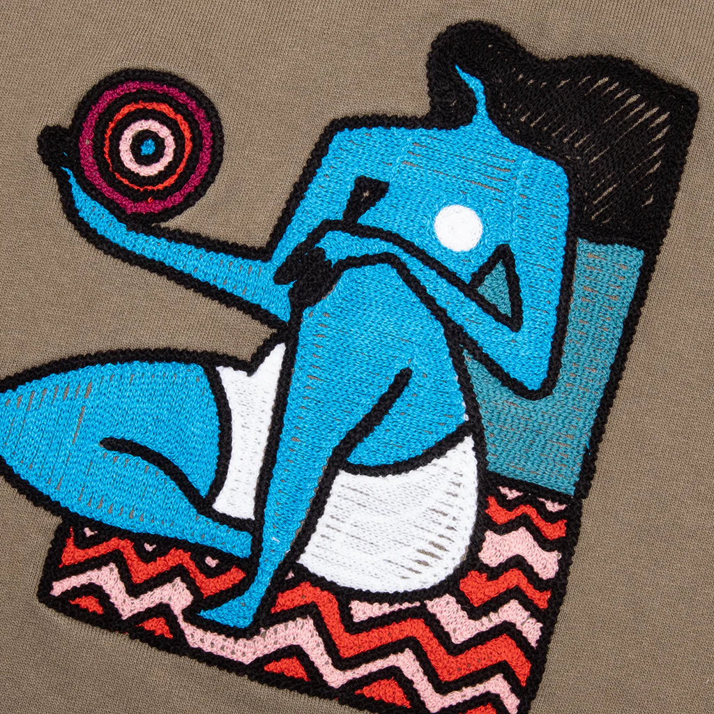 Future Visions Crew Neck Sweatshirt - Stone Grey - Image 4