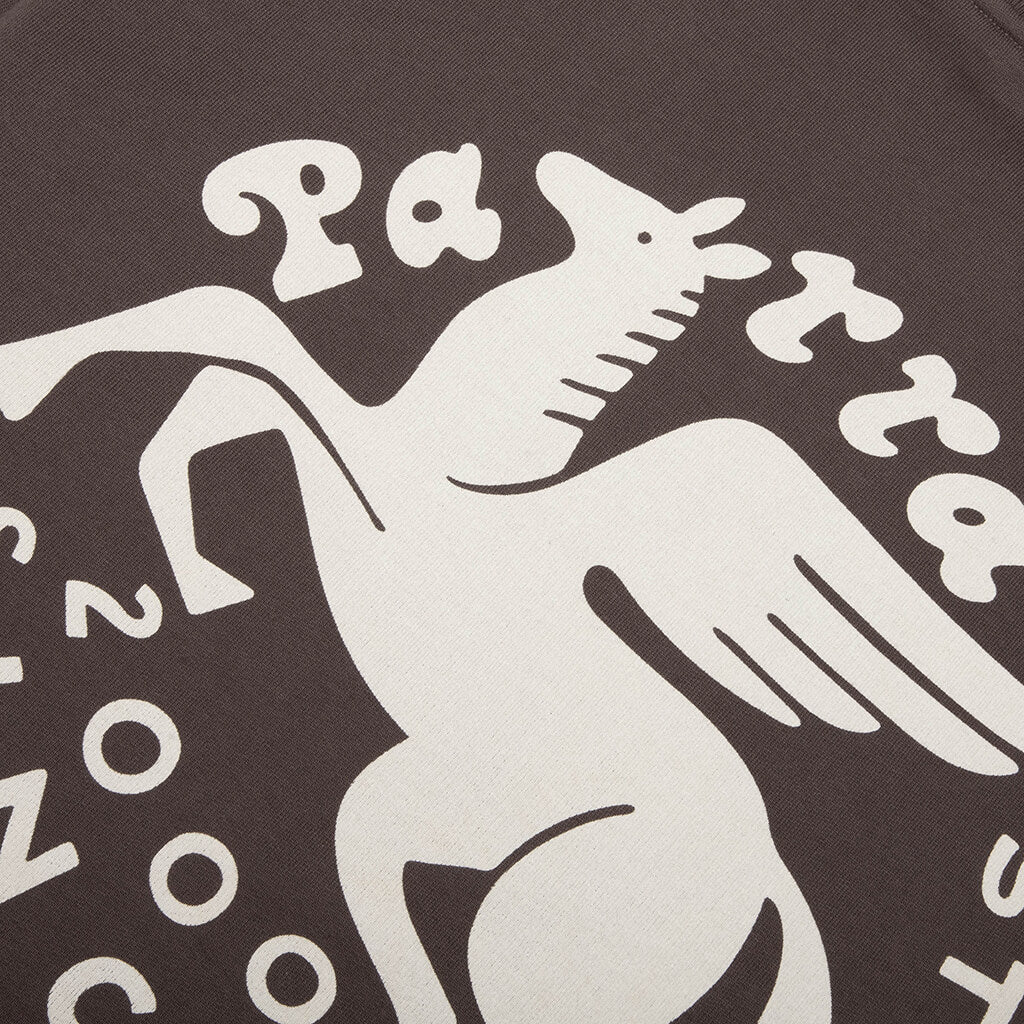 Gasoline Crew Neck Sweatshirt - Brown - Image 4