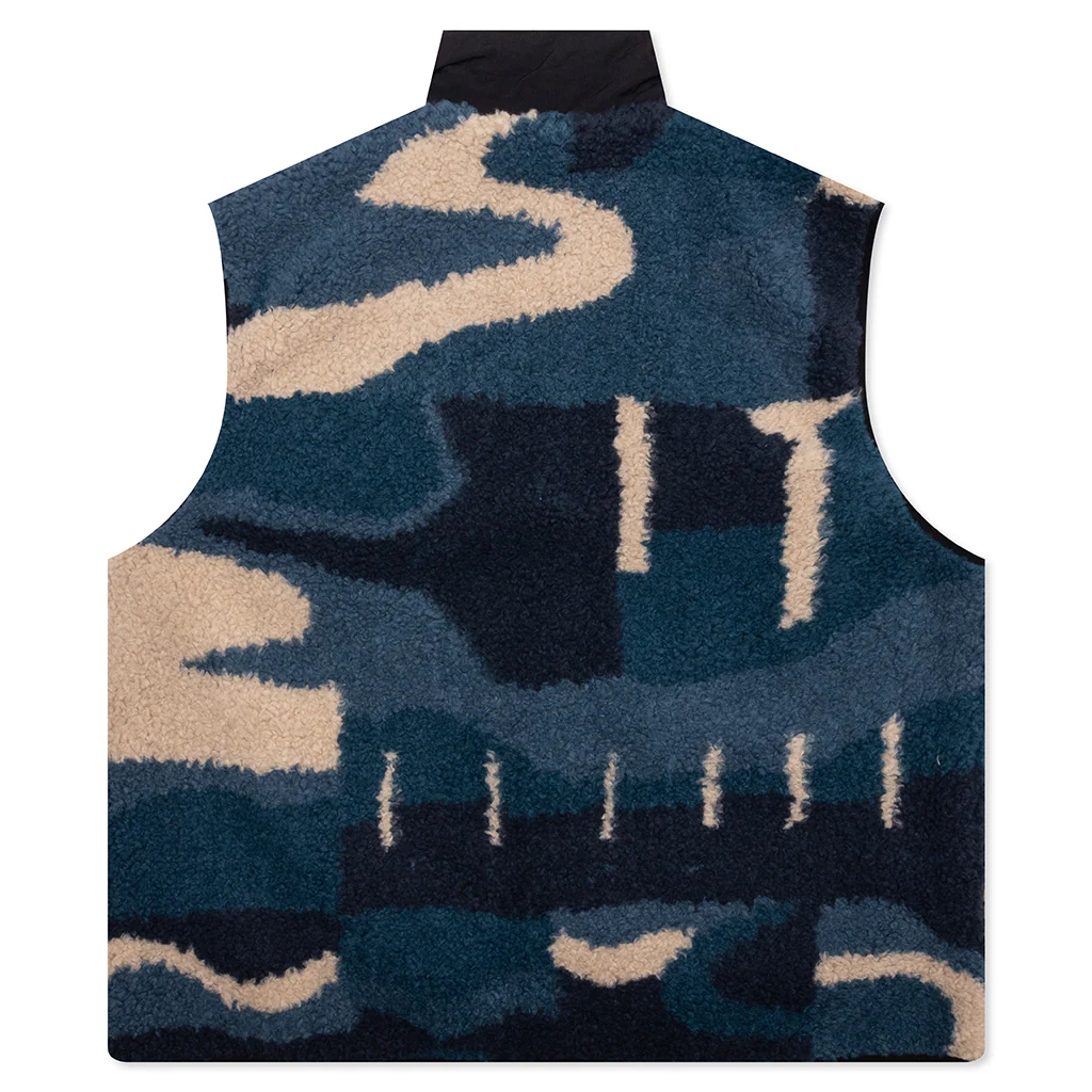 Infinite Bird Reversible Vest - Navy Blue - Image 2