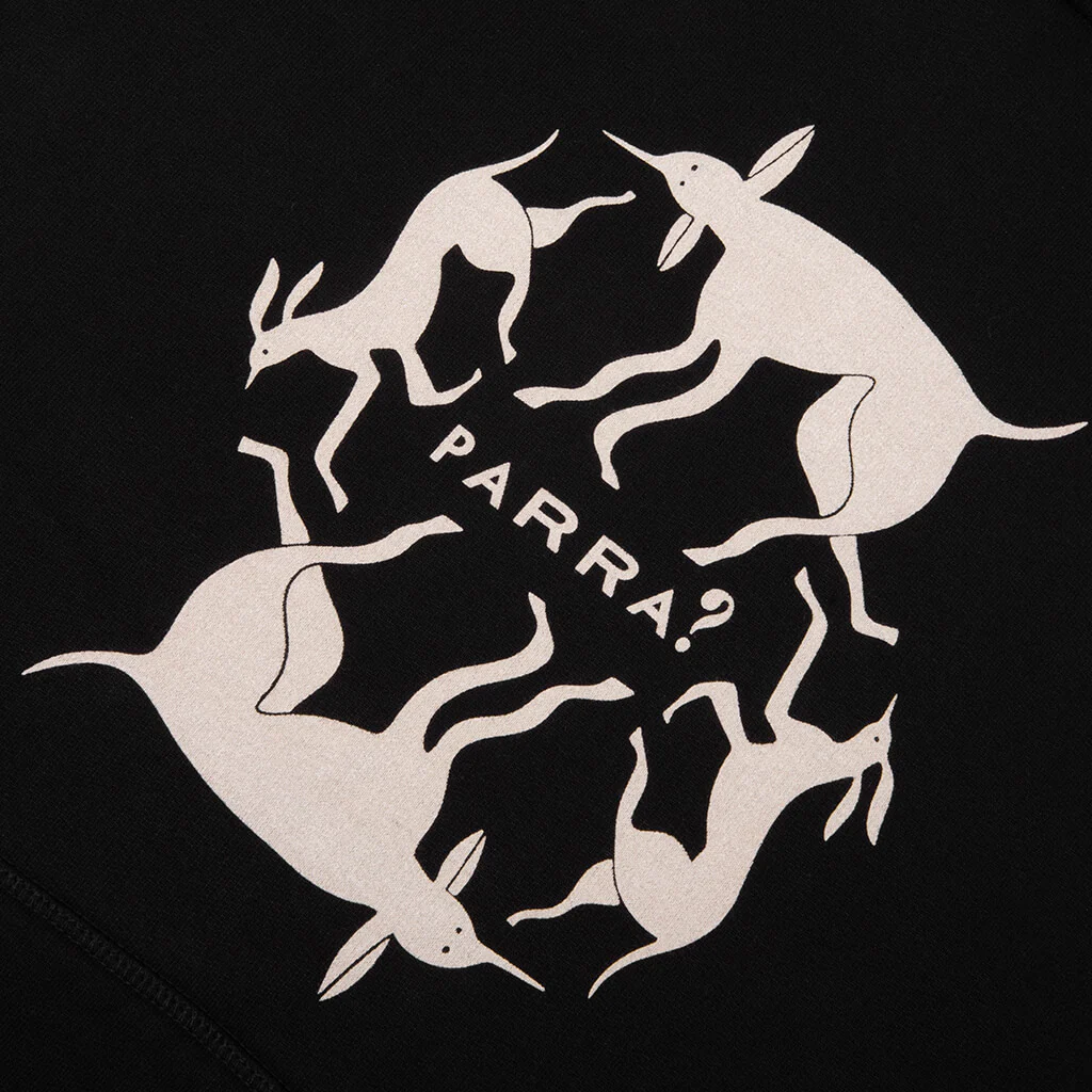 Non Grand Cafe Hooded Sweatshirt - Black - Image 3