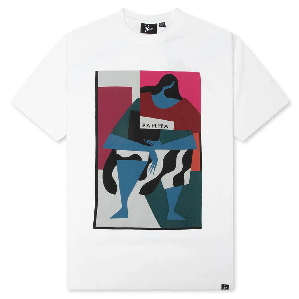 Reading The Square T-Shirt - White