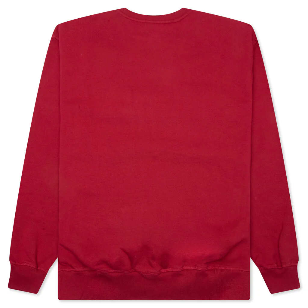Rounded PAR Crew Neck Sweatshirt - Ruby Red - Image 2