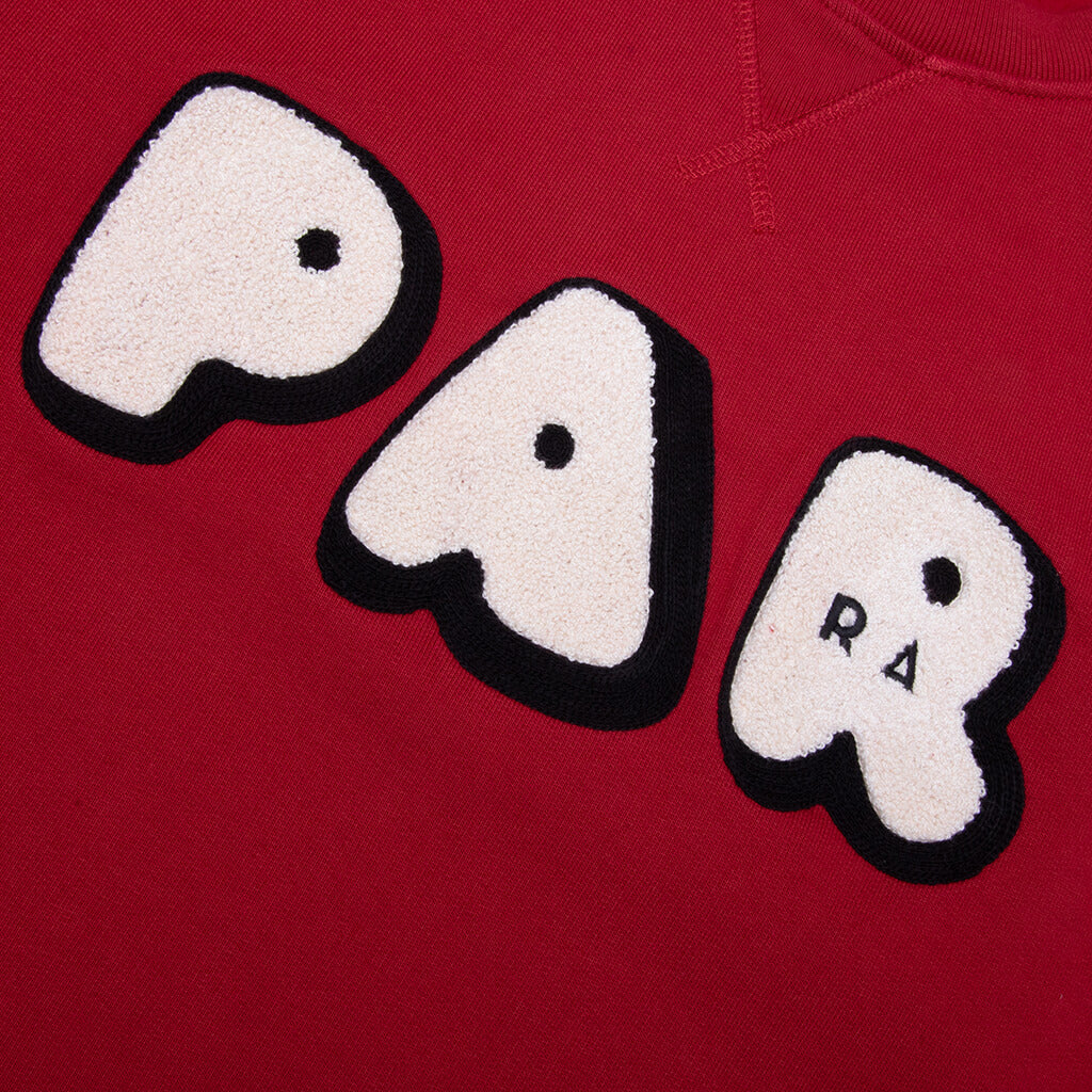 Rounded PAR Crew Neck Sweatshirt - Ruby Red - Image 3