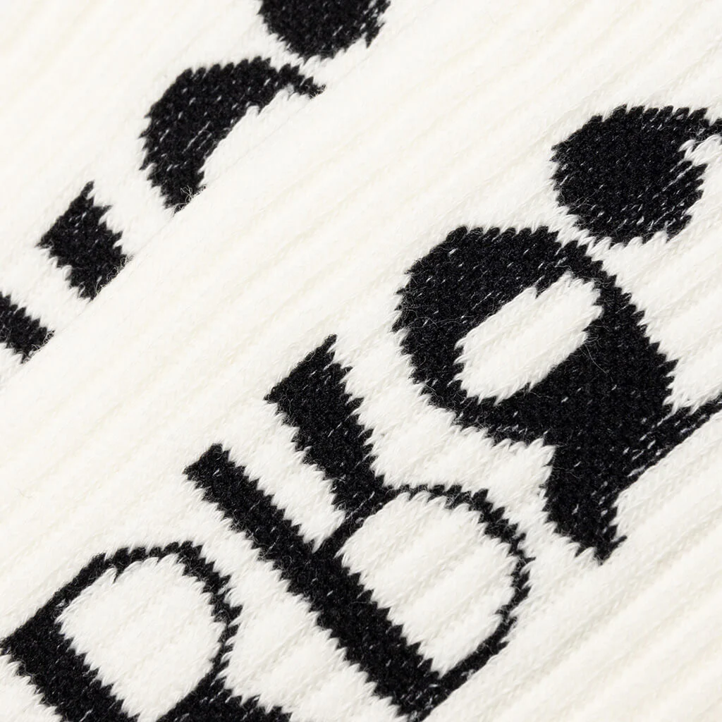 Tokyo Logo Crew Socks - White - Image 2