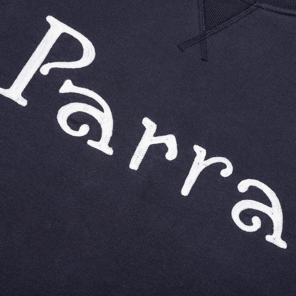 Weird Trad Logo Crew Neck Sweatshirt - Dark Navy - Image 3