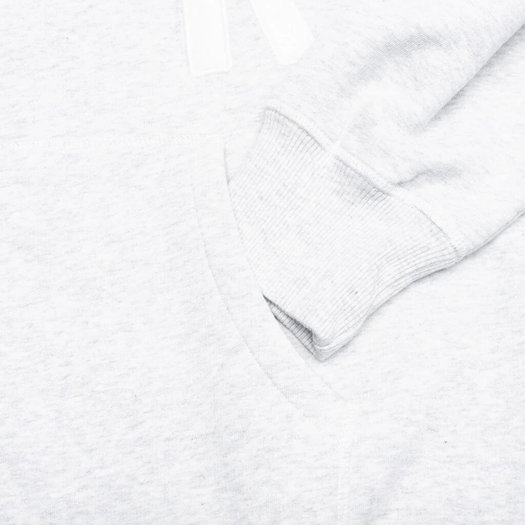 Word Salad Zip Hooded Sweatshirt - Heather Grey - Image 4