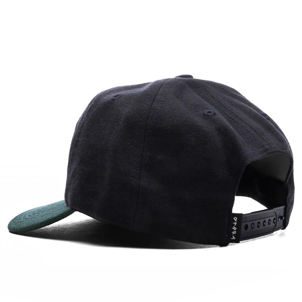 Wordle Logo 6 Panel Hat - Dark Navy - Image 3