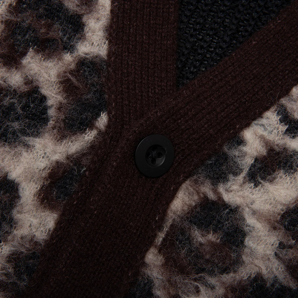 Leopard Cardigan - Brown/Black - Image 3