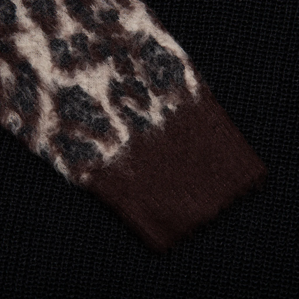 Leopard Cardigan - Brown/Black - Image 4