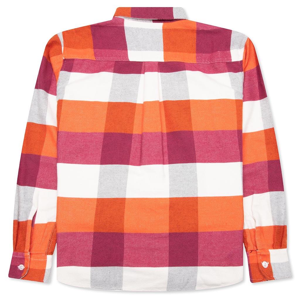 Lyman L/S Shirt - Lyman Check/Kumquat - Image 2
