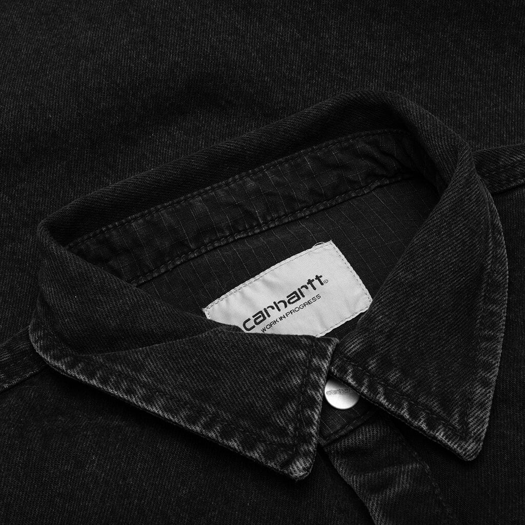 Monterey Shirt Jacket - Black Stone Washed - Image 3
