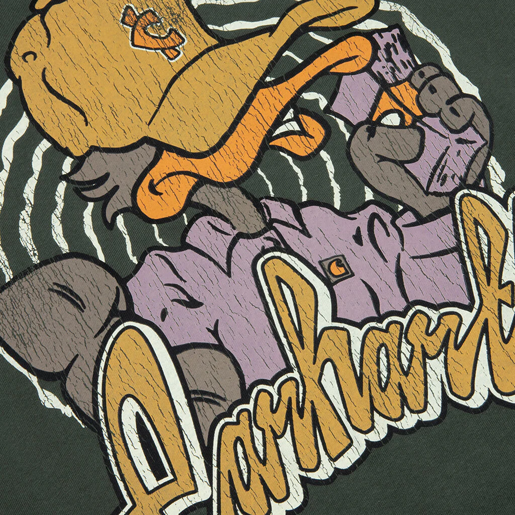 S/S Chedda T-Shirt - Opuntia Heavy Stone Wash - Image 4