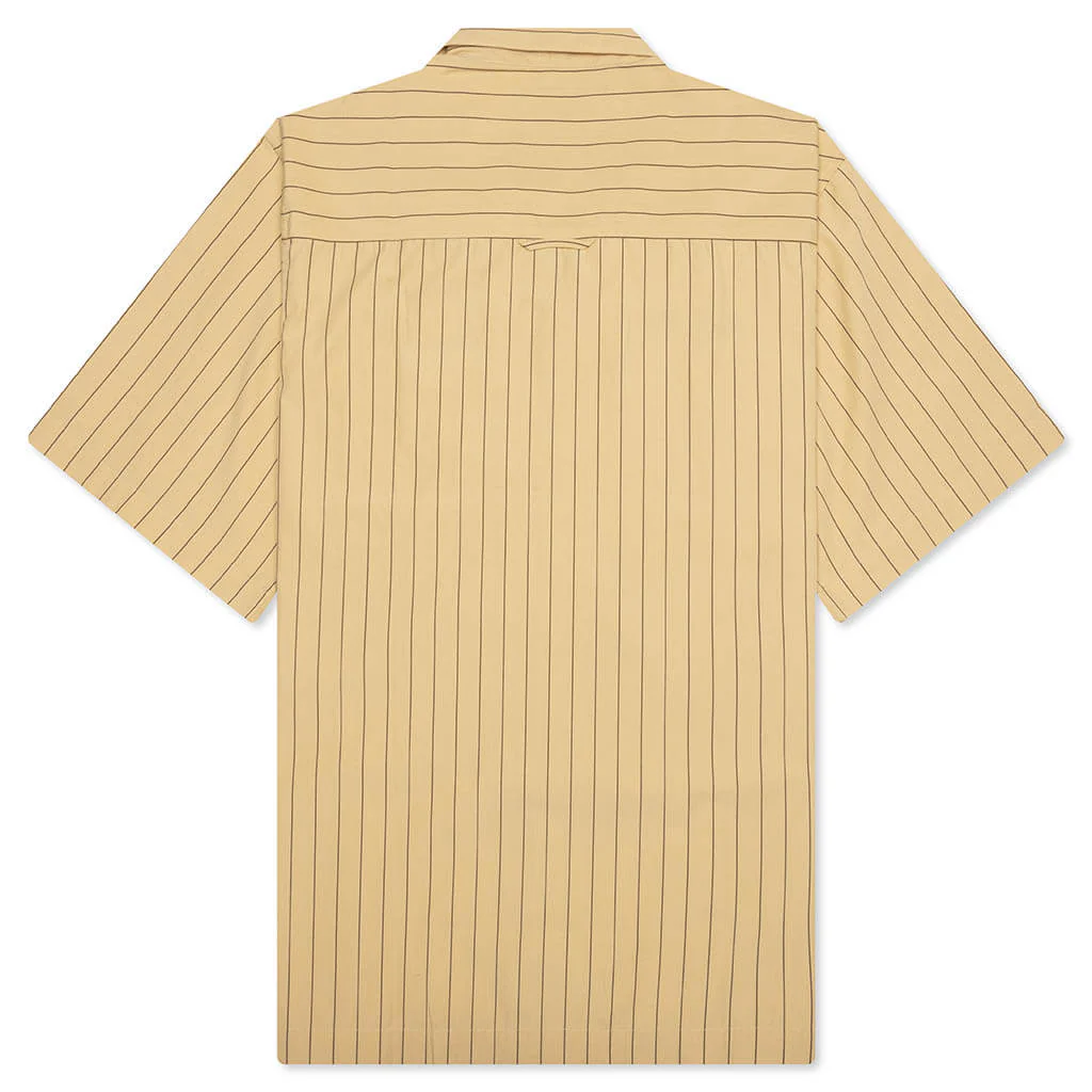 S/S Hendry Shirt - Seaton Stripe/Straw/Liberica - Image 2