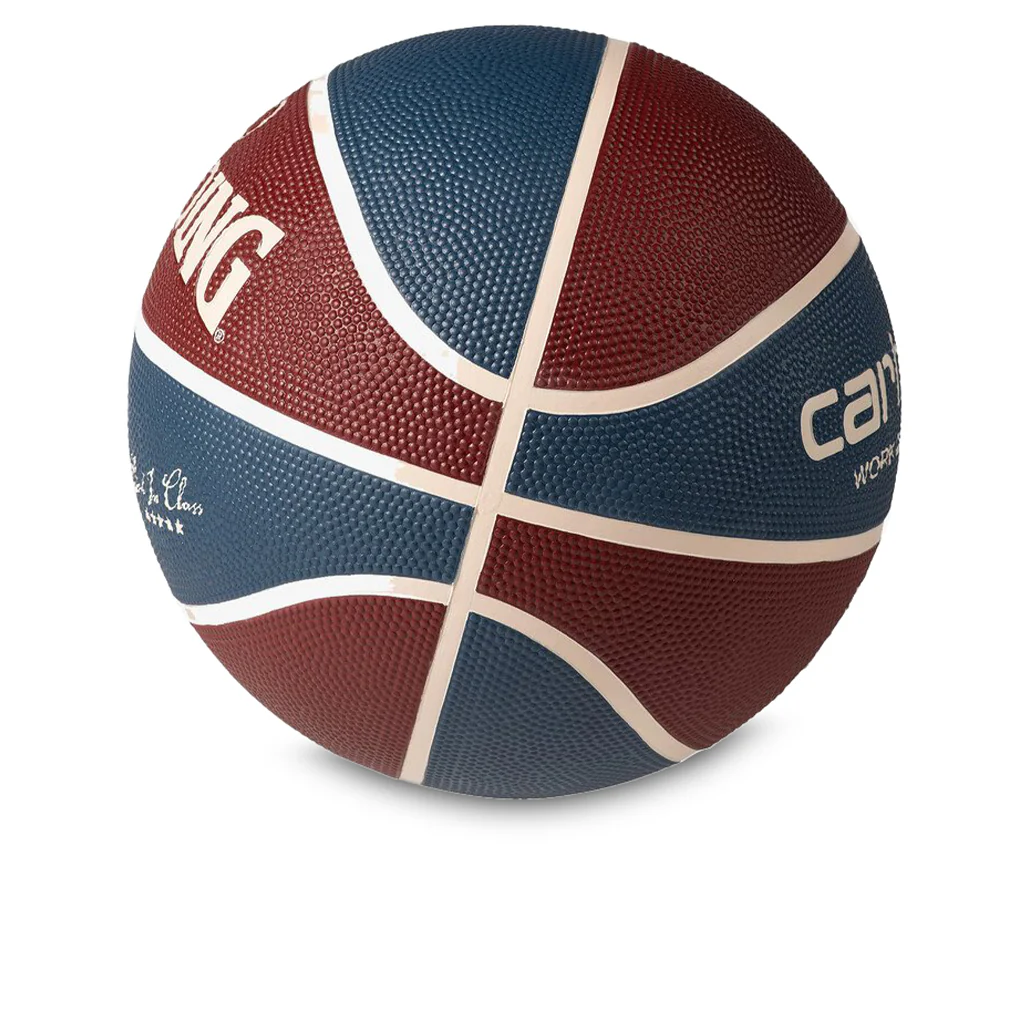 Spalding For Carhartt WIP Basketball - Mulberry/Dusky Blue/Naturel - Image 2