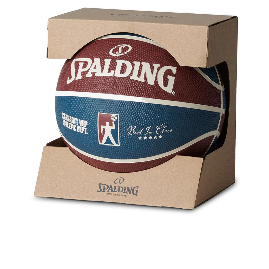 Spalding For Carhartt WIP Basketball - Mulberry/Dusky Blue/Naturel - Image 3