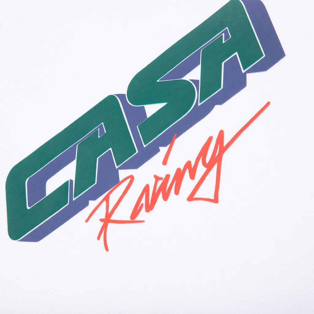 Casa Racing 3D Oversized T-Shirt - White - Image 3