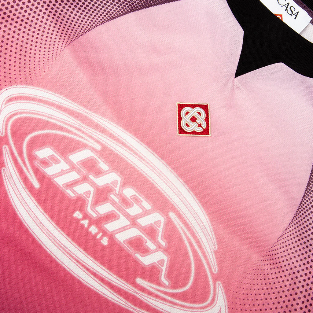 Gradient S/S Football Top - Aubergine - Image 3